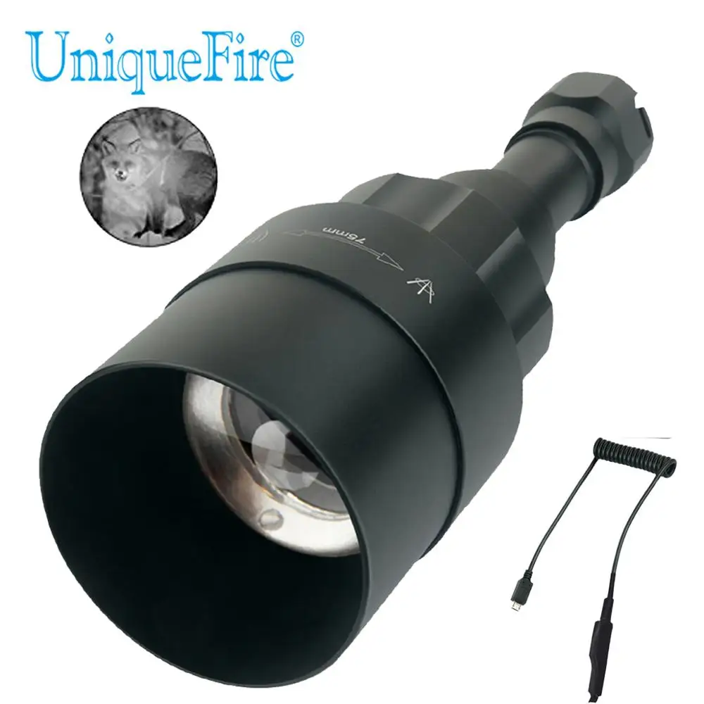 Светодиодный фонарик UniqueFire 1605 T75 IR нм инфрасветильник фонарь ночного видения