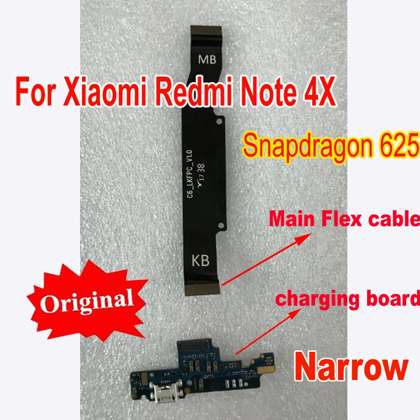 USB док-коннектор, зарядный порт гибкий кабель USB зарядное устройство для Xiaomi Redmi Note 4X/Note4 Note 4 Snapdragon 625 версия