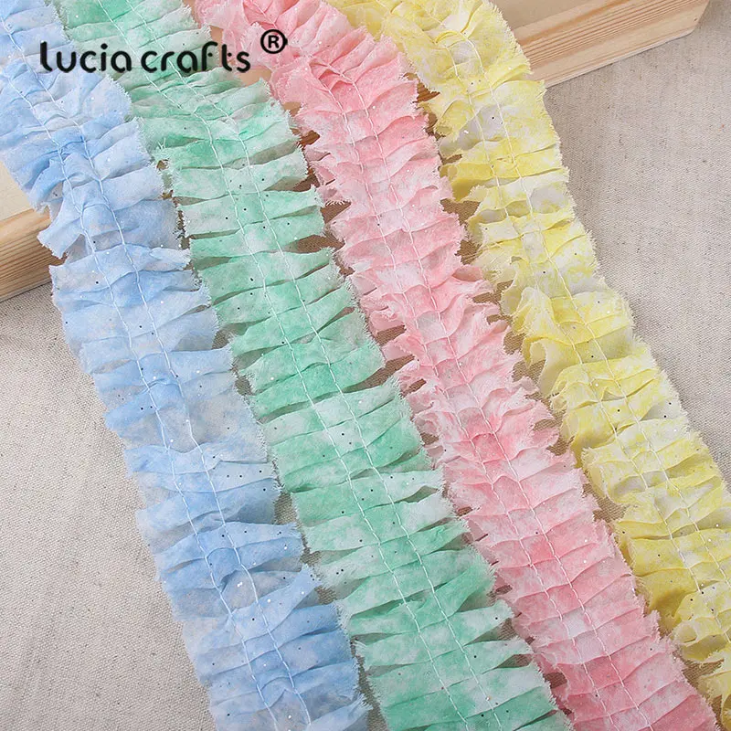 Lucia Crafts 2 года кружевная лента для одежды из органзы складывающаяся ткань с