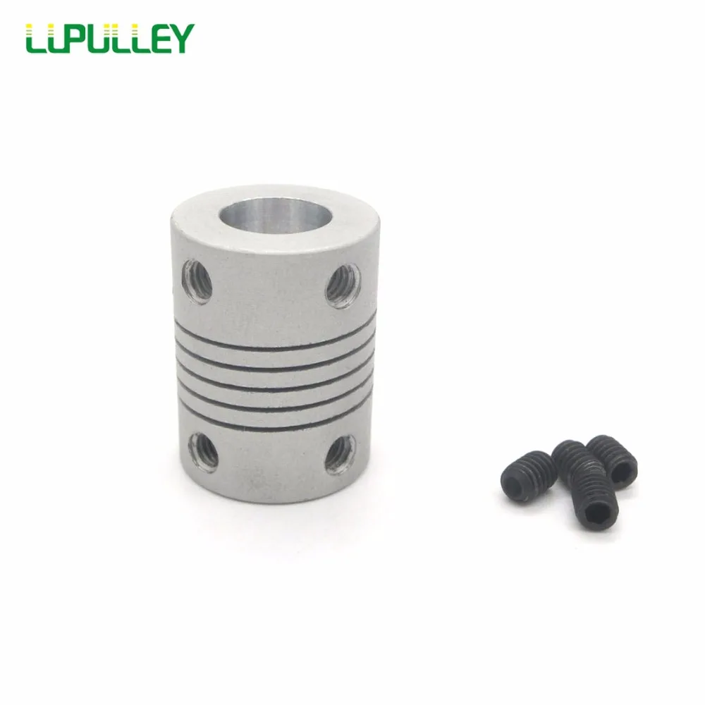 LUPULLEY Гибкая рукоятка Φ D19 * L25 гибкая челюсть 3/4/5/6/6.35/7/8/10 мм ЧПУ шаговый двигатель