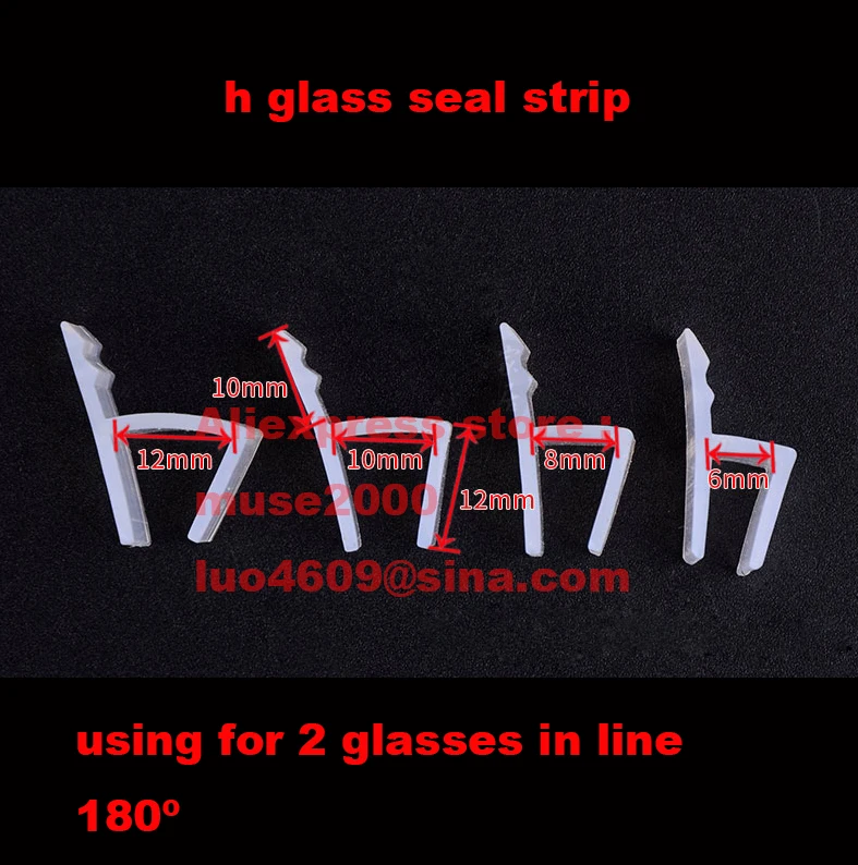 Уплотнитель для стекла силиконовая резиновая уплотнительная лента h типа 6 8 10 12