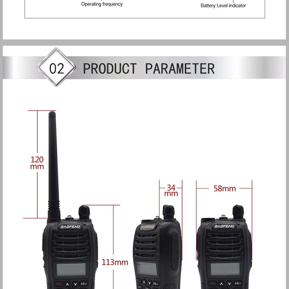 2 шт. портативная рация Baofeng uv-b6 двухстороннее радио двухдиапазонный VHF 136-174/400-470 МГц UHF 5 Вт приемопередатчик Baofeng UV B6