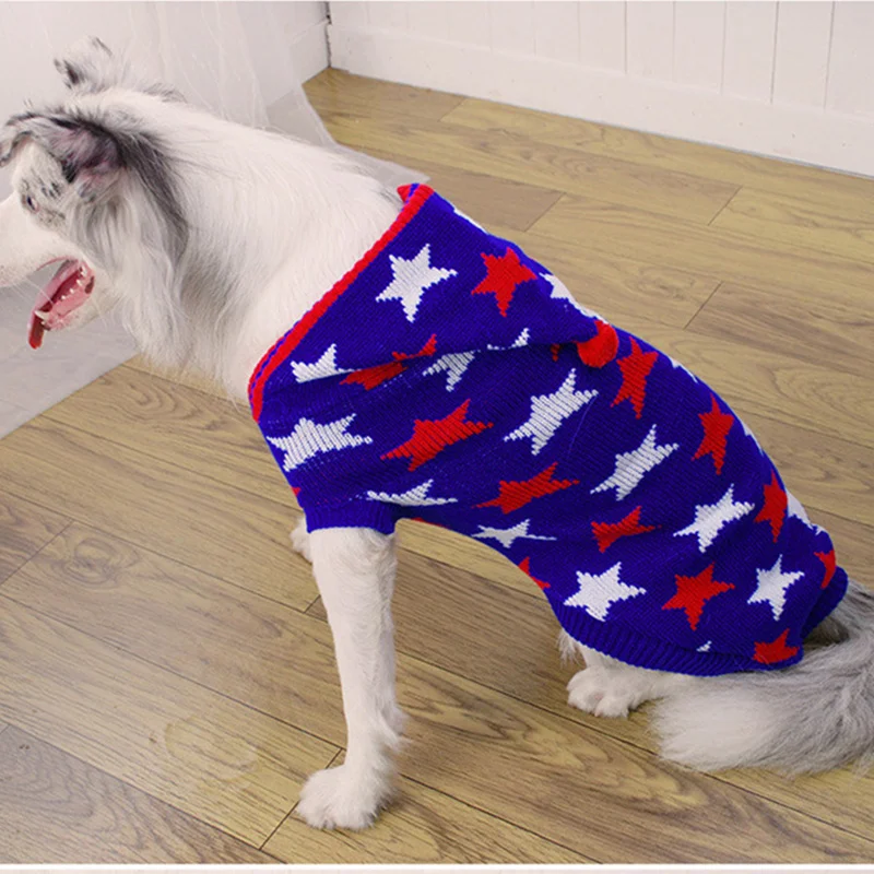 Толстовки с большими собаками свитер наряды для щенков пальто толстовка больших