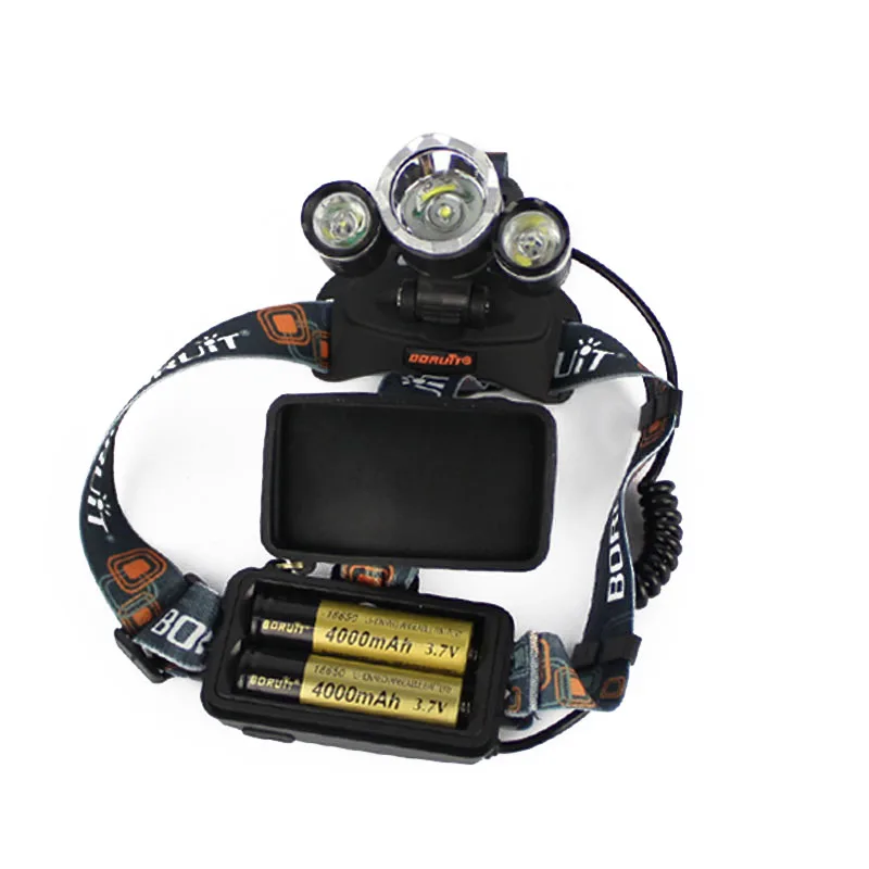 8000LM 3x XM L T6 + 2R5 Красный Белый светодиодный USB Перезаряжаемый 2X18650 налобный фонарь