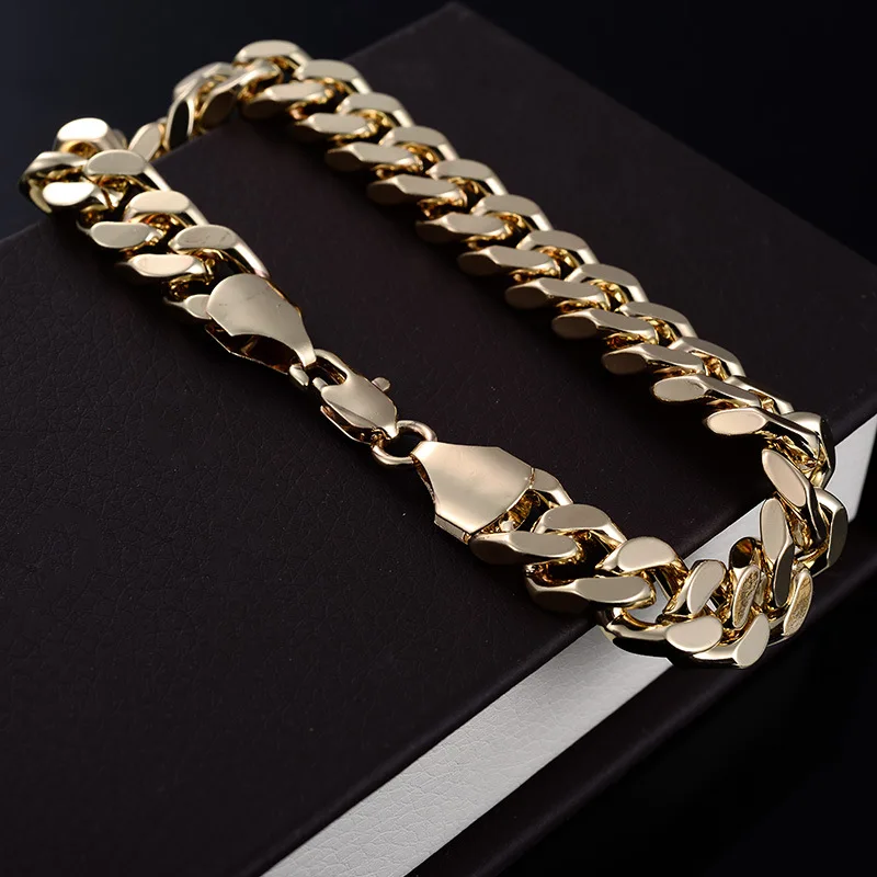 Новинка 2019 мужской и женский золотой браслет из нержавеющей стали для пар |