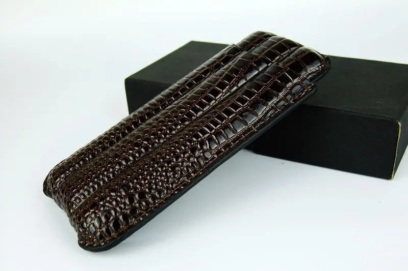 

Коричневая коробка для сигар под крокодила, 3 набора искусственных сигар