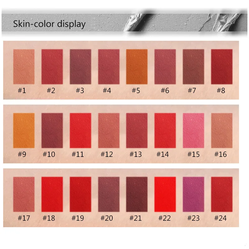 BearPaw 1PC Nude Waterproof Matte Lipstick Pumpkin Color Vitamin E Moisturizing Water-Resistant Professional |