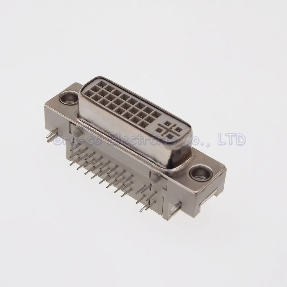 Трехрядный разъем DVI DVI24 + 5 типа розетки 90 градусов 24 5P|dvi dvi|dvi 24dvi |