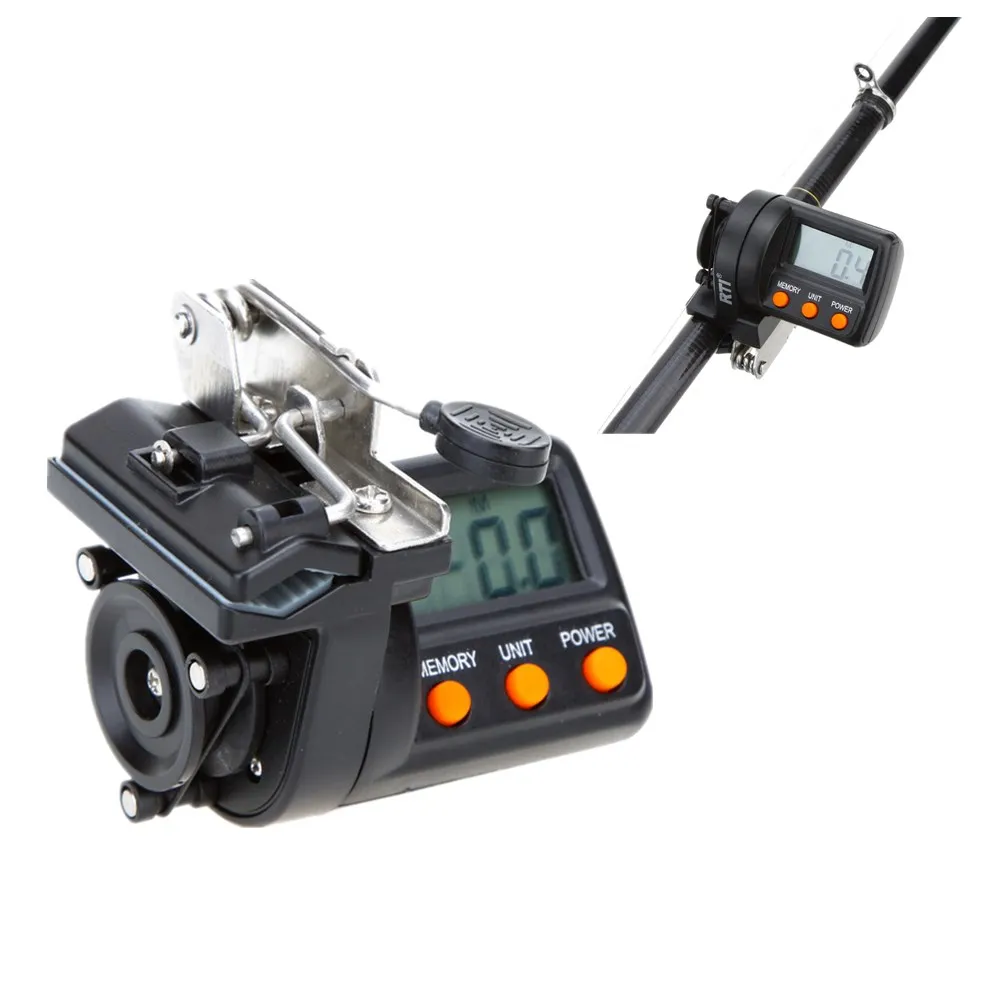 

999.9m Digital Display Fishing Line Counter for Fishing Electronic Fishing line Depth Finder counter feeder fishing tackle
