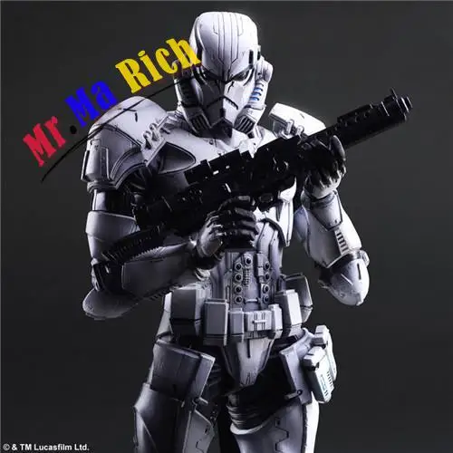 27 см Звездные войны Штурмовик буря белых солдат коллекционные фигурки Коллекция