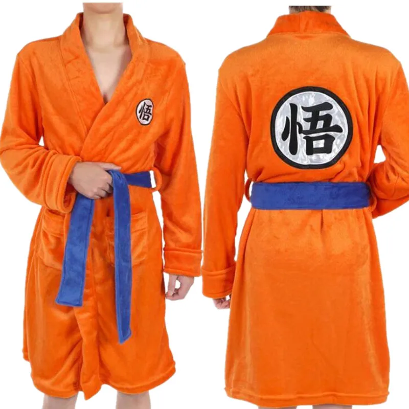 Японское аниме Dragon Ball ночной халат Косплей костюмы Сон Гоку какаротто коралловый