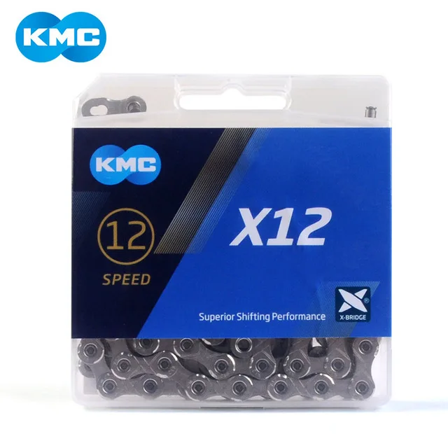 Новинка KMC X12 12 Скоростей 126L MTB горный велосипед велосипедная цепь s Золотая с
