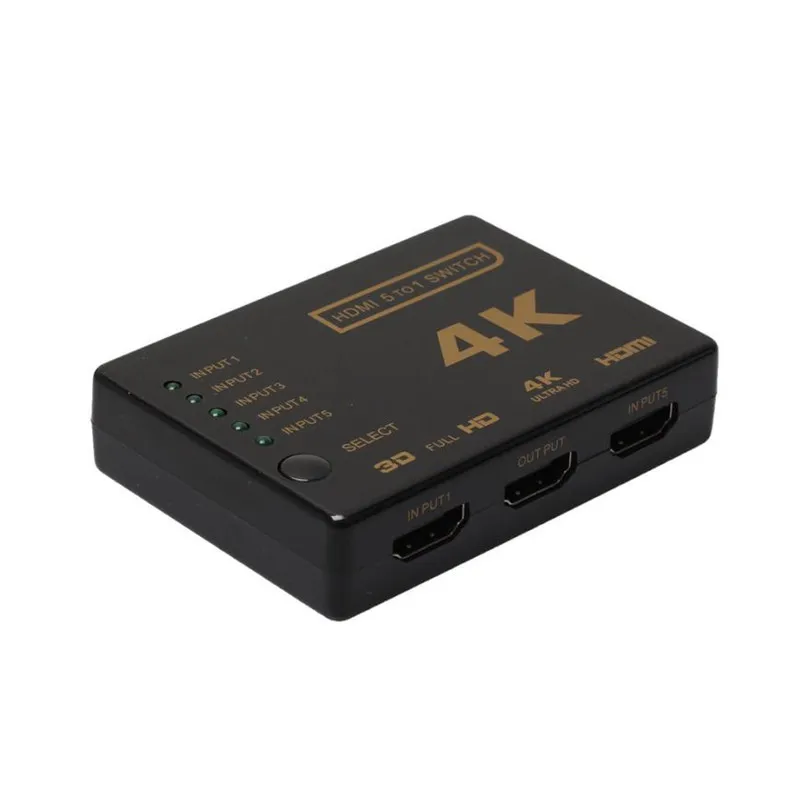 Бренд 3D 5-портовый 4K HDMI коммутатор Переключатель Селектор сплиттер концентратор