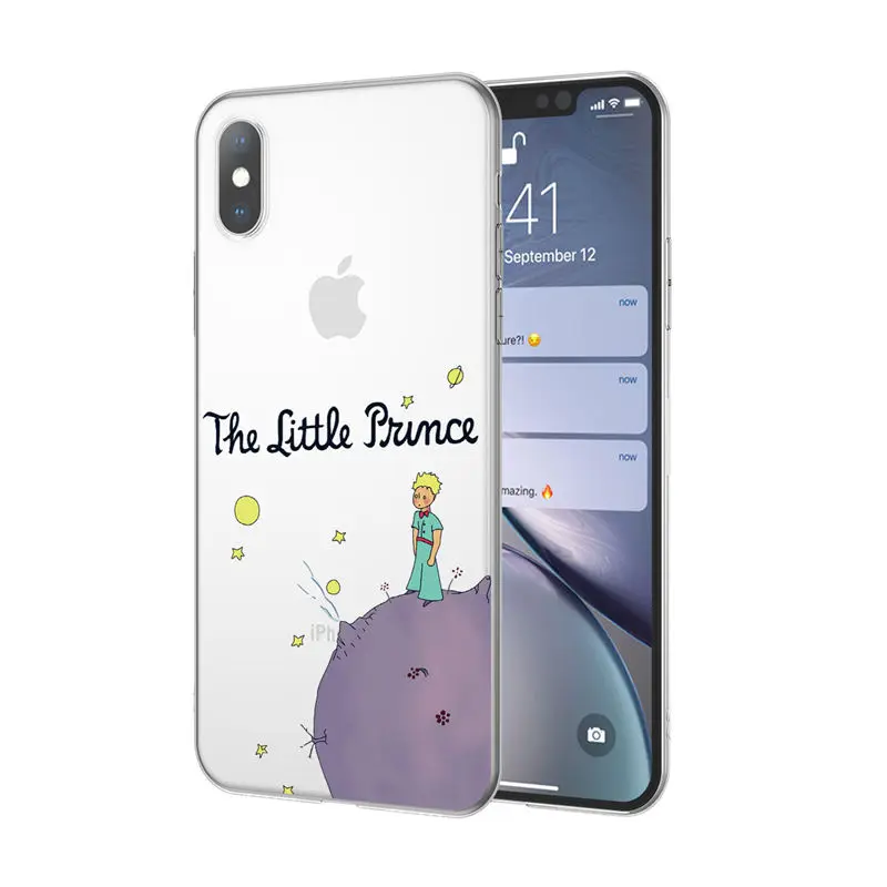 6755 Ottwn чехол для телефона для iPhone 11 Pro XS Max X XR 7 8 6 6s Plus 5 5S SE Прозрачный Маленький принц задняя крышка розы цветы Мягкий ТПУ чехол - Цвет: 6755