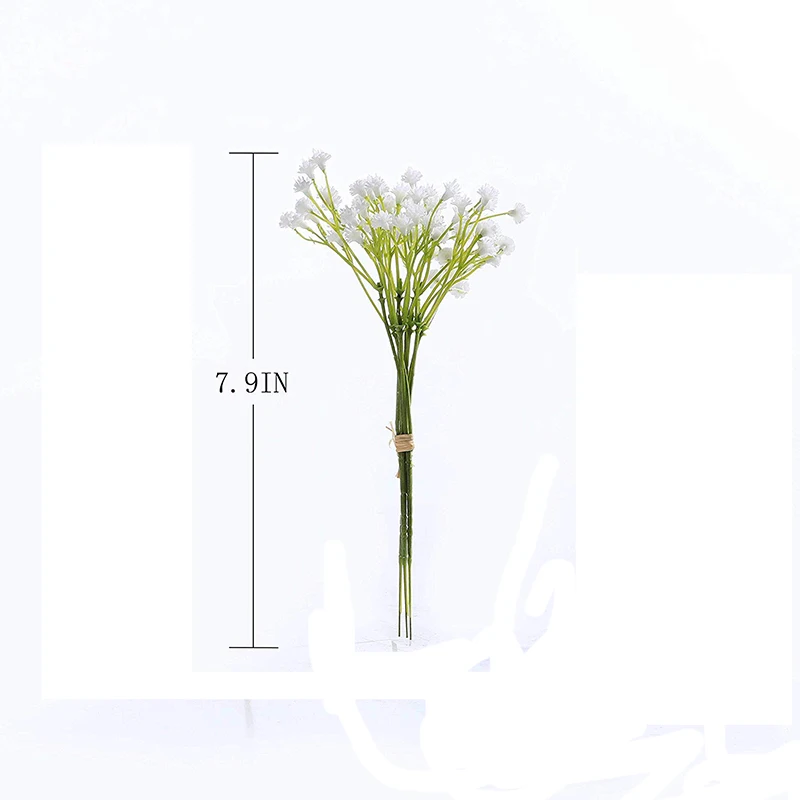 white 1 шт. белые детские дышащие цветы белые Искусственные цветы Гипсофилы DIY Цветочные букеты Флорес искусственные цветы для украшения Hogar - Цвет: white
