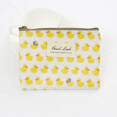 Little yellow duck Маленький Маленький маленький кошелек, милый женский студенческий минималистичный Портативный кошелек на молнии, сумочка для монет, вечерние сумочки для монет - Цвет: Little yellow duck