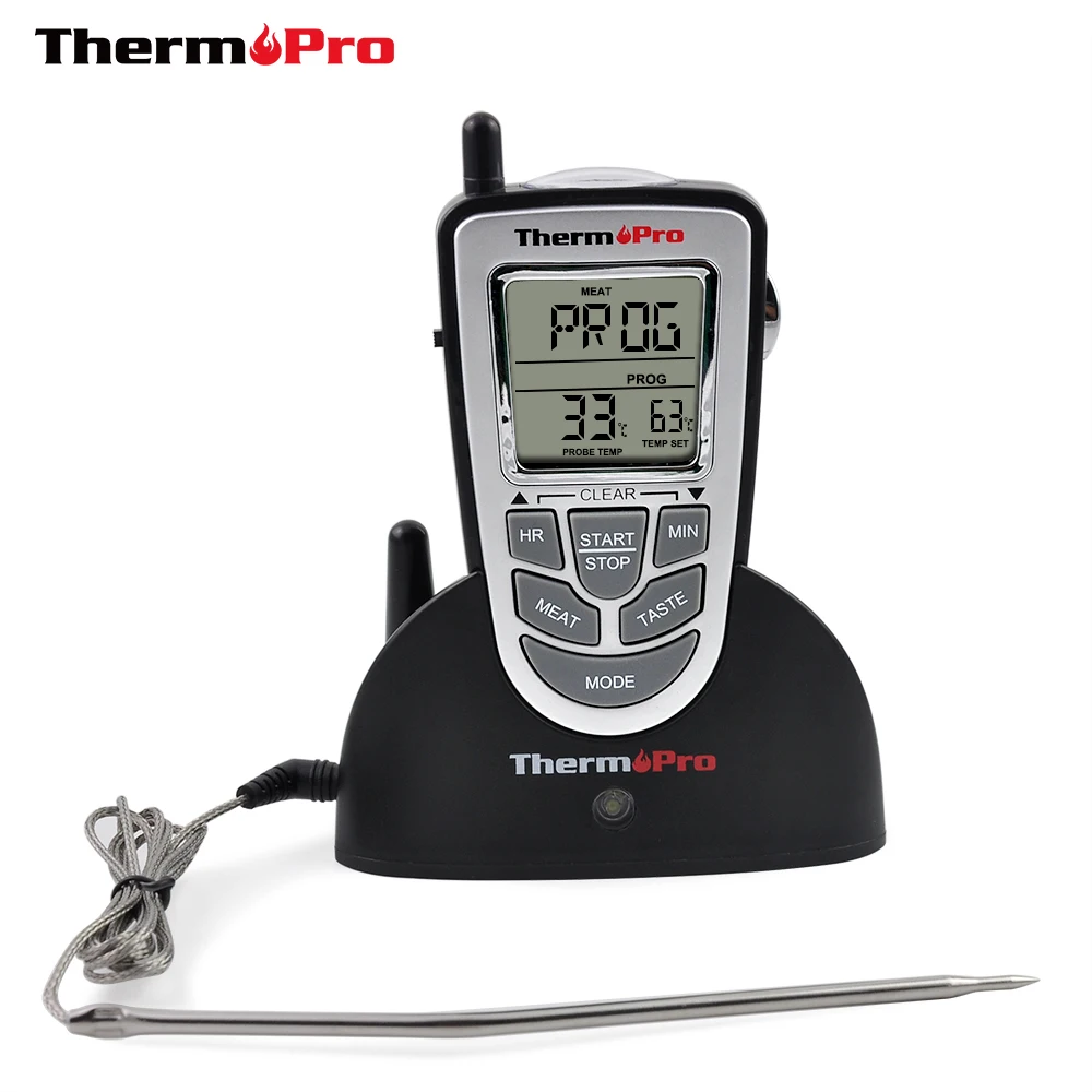 ThermoPro TP 09 300ft цифровой Пособия по кулинарии Беспроводной термометр барбекю для