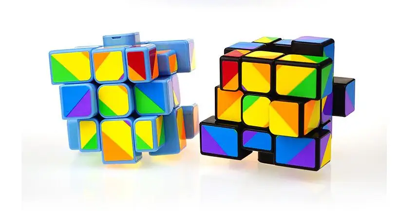 YJ MoYu Неравные 56 мм кубик рубика 3x3x3 Литые Покрытием magic cube Puzzle Кубы Professional Cubo cubo