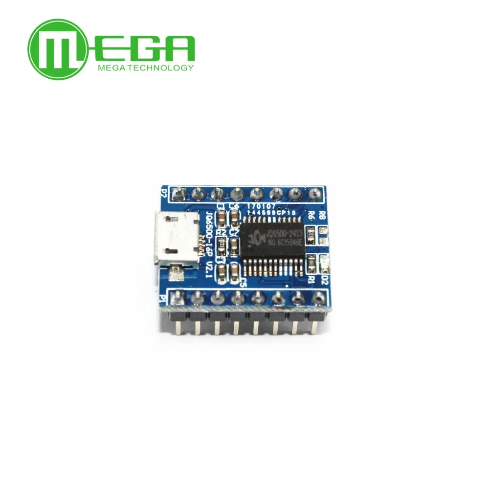 Звуковой модуль JQ6500 звуковой с USB на замену односторонний для MP3 стандарт голоса 16
