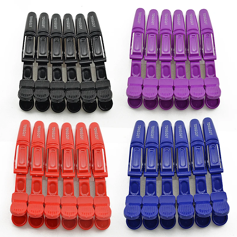 6 шт. заколки для волос рот Professional парикмахерские клюв зажимы разделения на пряди