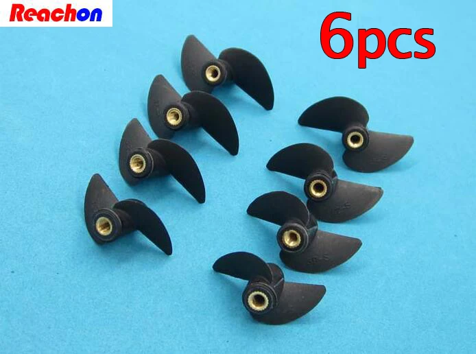 Free Shipping 6PCS 2-Blades RC Boat Propellers With M4 Thread 35/39/42/45mm Right/Left Propeller | Игрушки и хобби