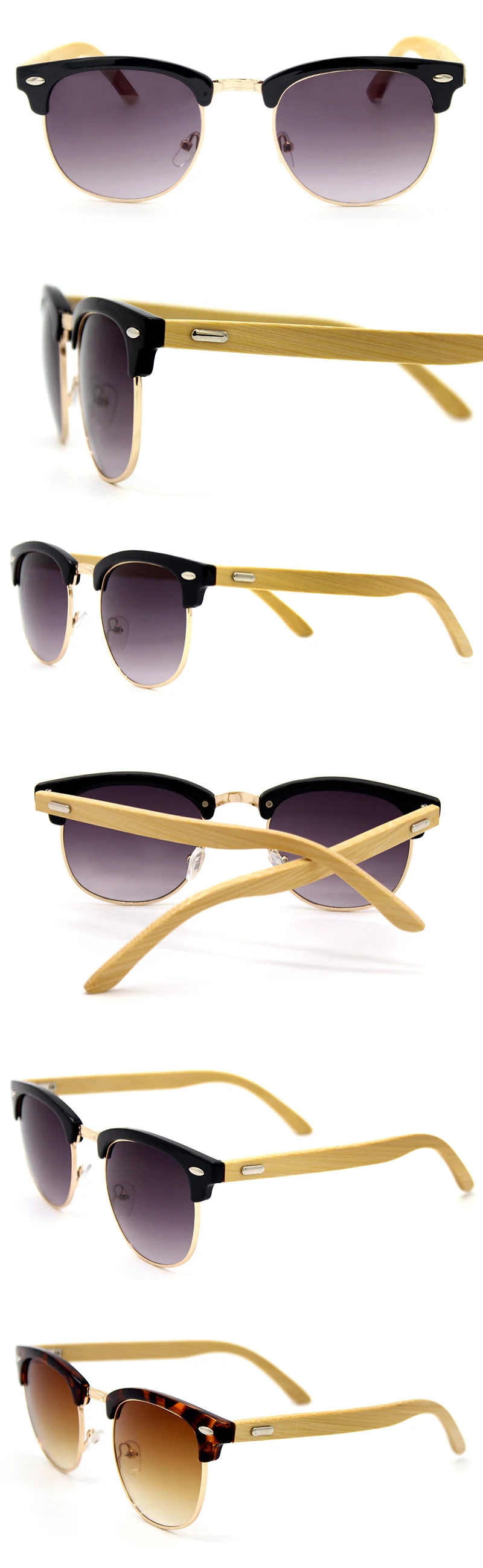 SAYLAYO Bamboo солнцезащитные очки мужские UV400 Защита солнцезащитные очки в деревянной оправе женские кошачий глаз дизайн оригинальные деревянные очки Oculos de sol