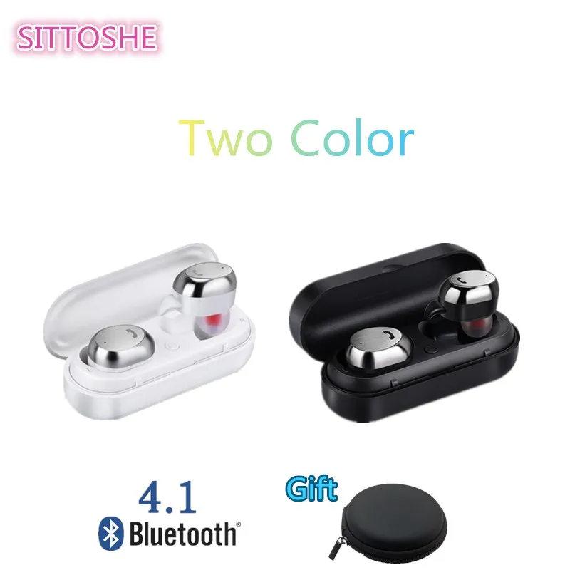 M9 Bluetooth наушники вкладыши с металлическим чехлом для зарядки беспроводные