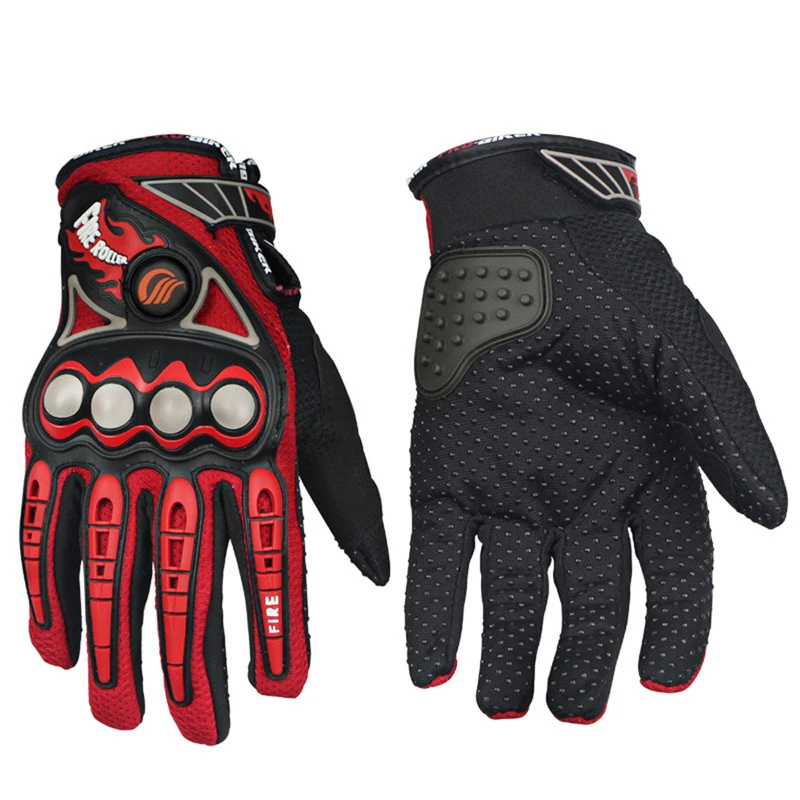 HXST02R WOSAWE moto rcycle перчатки полный палец moto крест перчатки Luvas Guantes перчатки moto queiro Guantes moto cicleta Luvas de moto - Цвет: HXST02R