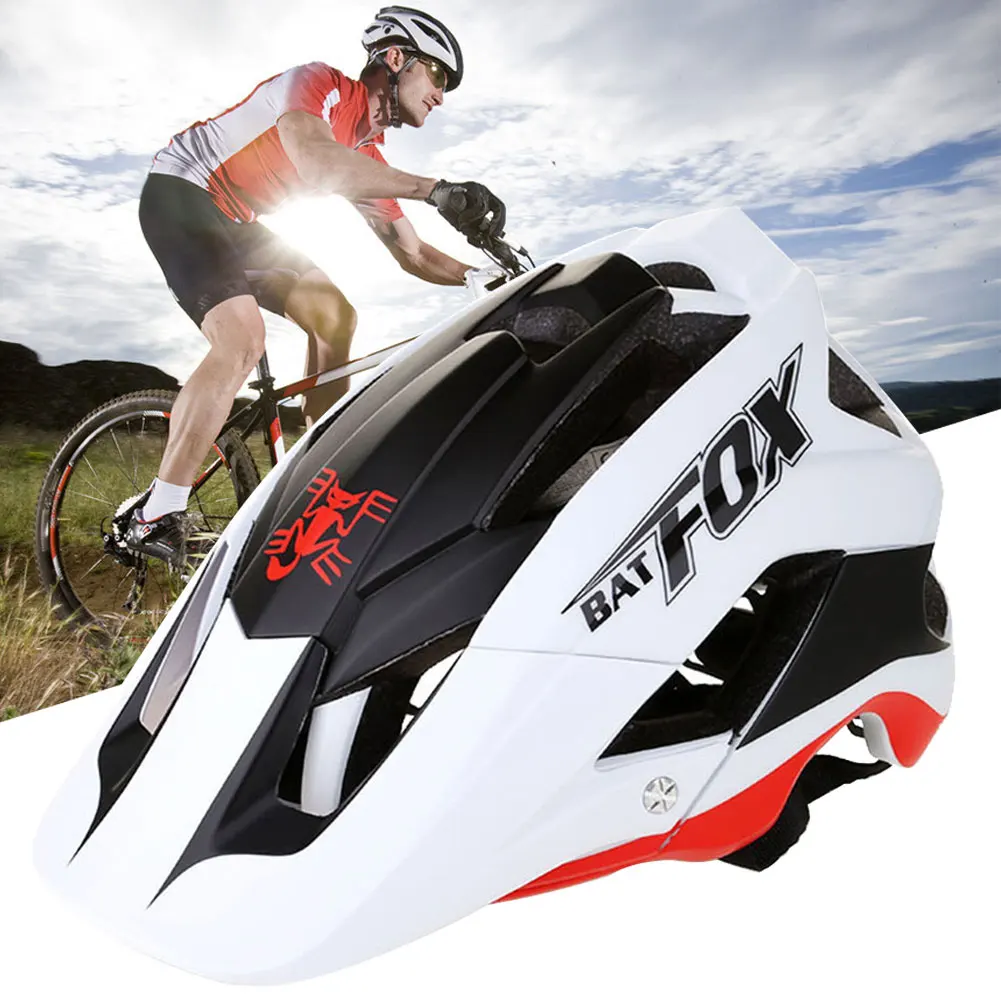 Unisex Mountain Bike Shock Absorption Helmet Lightweight Sports Outdoor Capacete Safety Breathable Cycling Integrally Molded | Спорт и