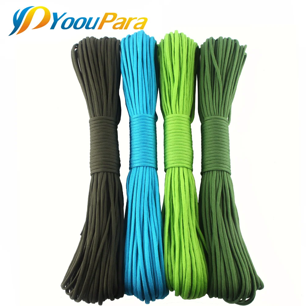 YoouPara 150 шт./лот Paracord 550 веревка 100 футов шнур для кемпинга на открытом воздухе 7