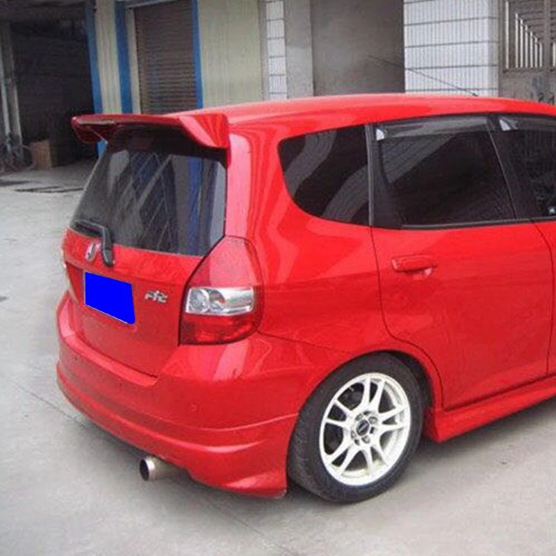 Используется для honda fit/jazz спойлер 2003-2007 высокого качества ABS Материал заднее