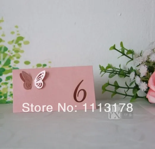 

wedding table card seat card Decorations Party place card name card hollow personalized 55pc001