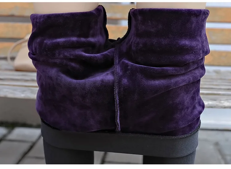 High Quality Winter Warm Women Leggings Plus Thick Velvet Mink Cashmere High Waist Glossy Pants Leggings Femme