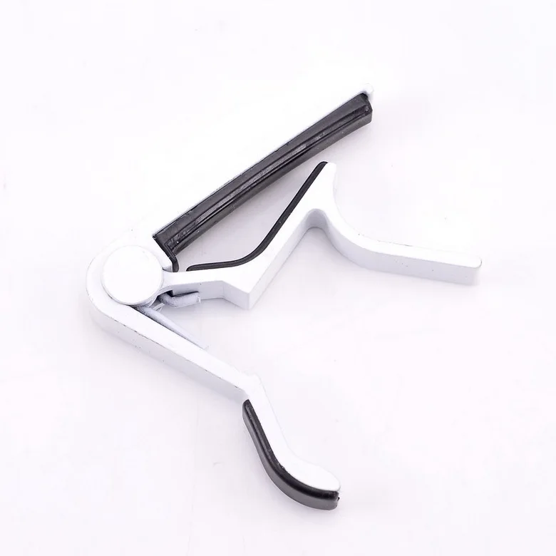 Acoustic Electric Tune Quick Change Trigger Guitar Capo Key Clamp White | Спорт и развлечения