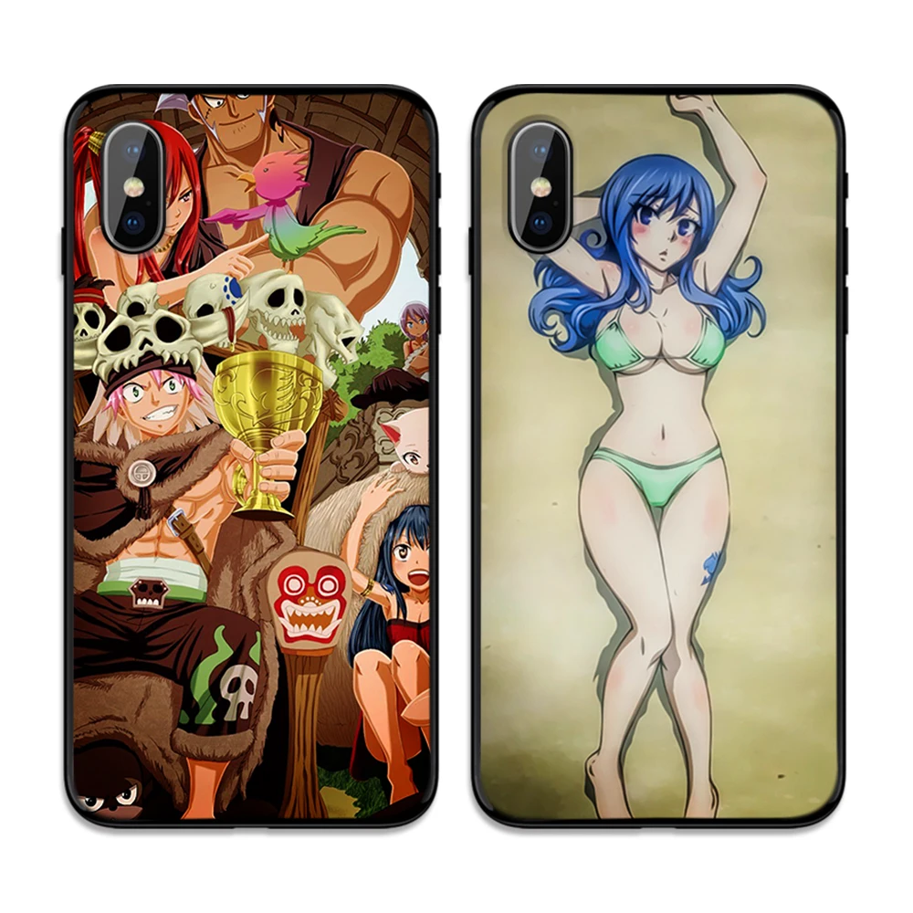 Мягкий ТПУ чехол Juvia Fairy Tail для Apple iPhone 6 6S 7 8 Plus 5 5S SE X XS MAX XR силиконовые