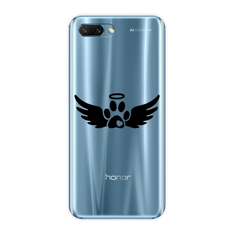 Силиконовый чехол с сердечками и собаками для Huawei Honor 7 8 9 10 Lite мягкий накладка 8X MAX
