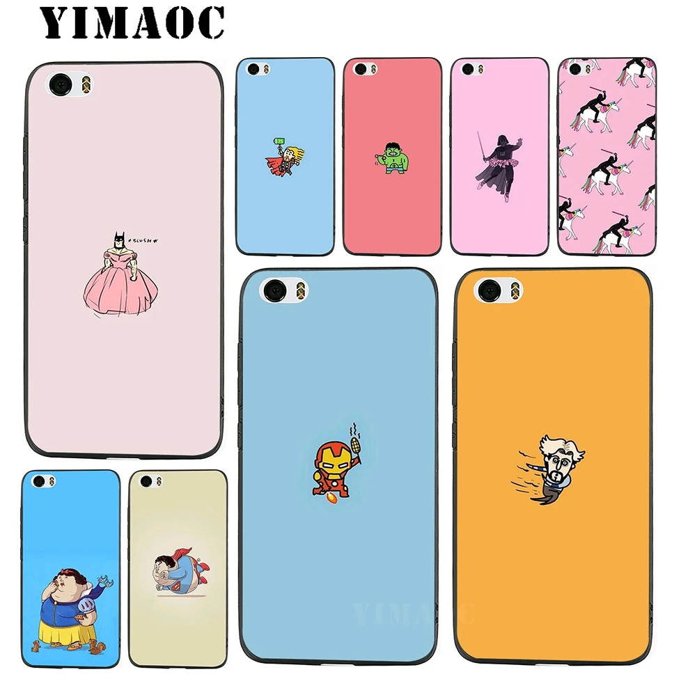 Мягкий силиконовый чехол YIMAOC с милыми супергероями для Xiao mi Red 6 Note 4X 4A 5A 5 Plus A1 A2 Pro