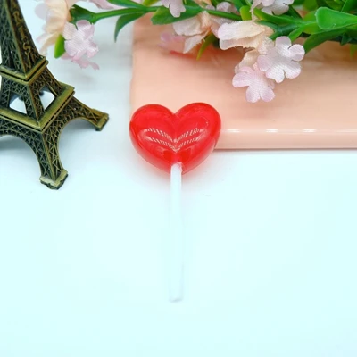 4 Kawaii сердце леденцы Flatback смолы кабошон ремесло для DIY мобильный телефон случае лук украшения для волос Принадлежности приукрашивание - Цвет: 4