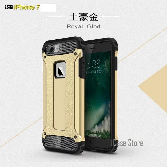 Закаленное стекло + телефон случаи Роскошный чехол для iPhone 7 Чехол Iphon мобильного