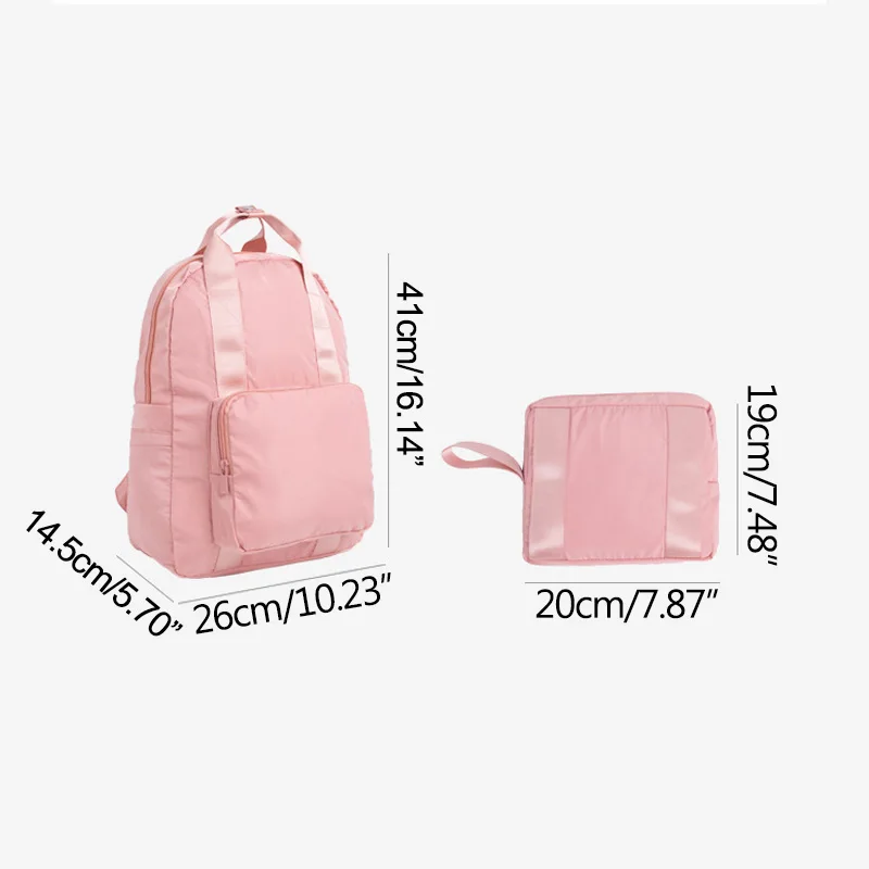 

Multifunctional Portable Travel Shoulder Backpack Academy Wind Soft Fabric Shoulder Bag Girls School Shoulder Bag Stripe Shoulde