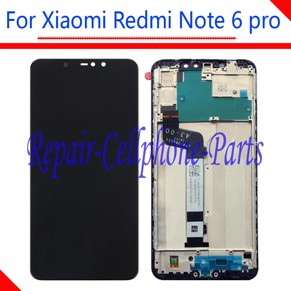 

6.26 inch Full LCD DIsplay + Touch Screen Digitizer Assembly + Frame Cover For Xiaomi Redmi Note 6 pro / Redmi Note 6pro