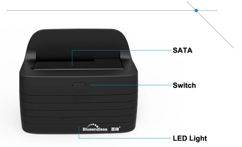 Blueendless 3," SATA HDD док-станция USB 3,0 внешний hdd корпус 2,5'' AC зарядное устройство ssd док-станция sata к USB 3,0 чехол