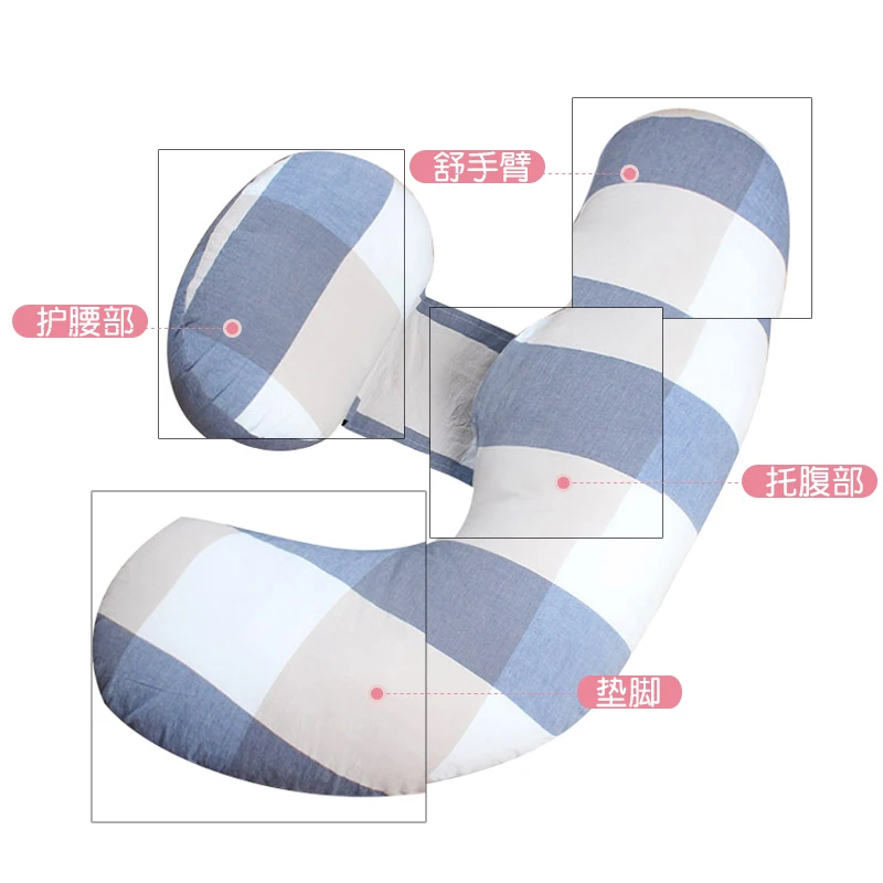 Большой плед печати 60*110 см тело беременной Подушка Удобные Хлопковые Покрытия