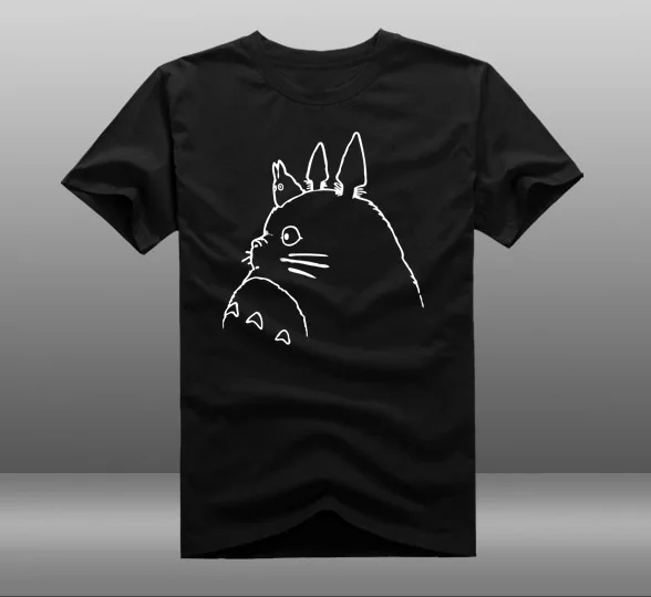Новинка футболка Miyazaki Хаяо Тоторо Аниме Рисунок линии Мужская летний костюм с