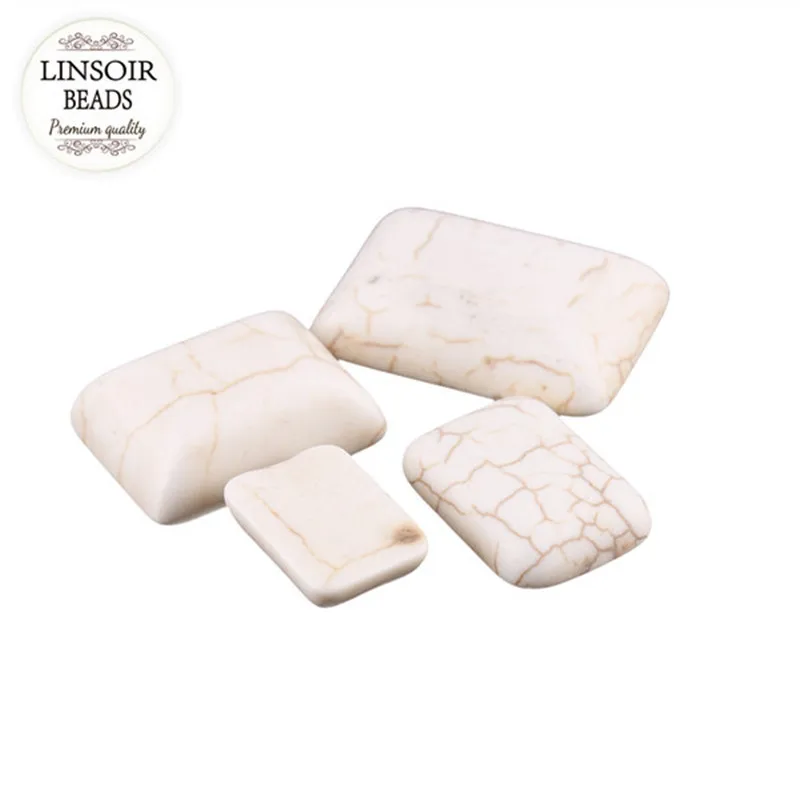 LINSOIR 10 шт./лот полукруглые бирюзовые бусины Кабошоны 10*14/13*18/15*20/18*25 мм квадратные