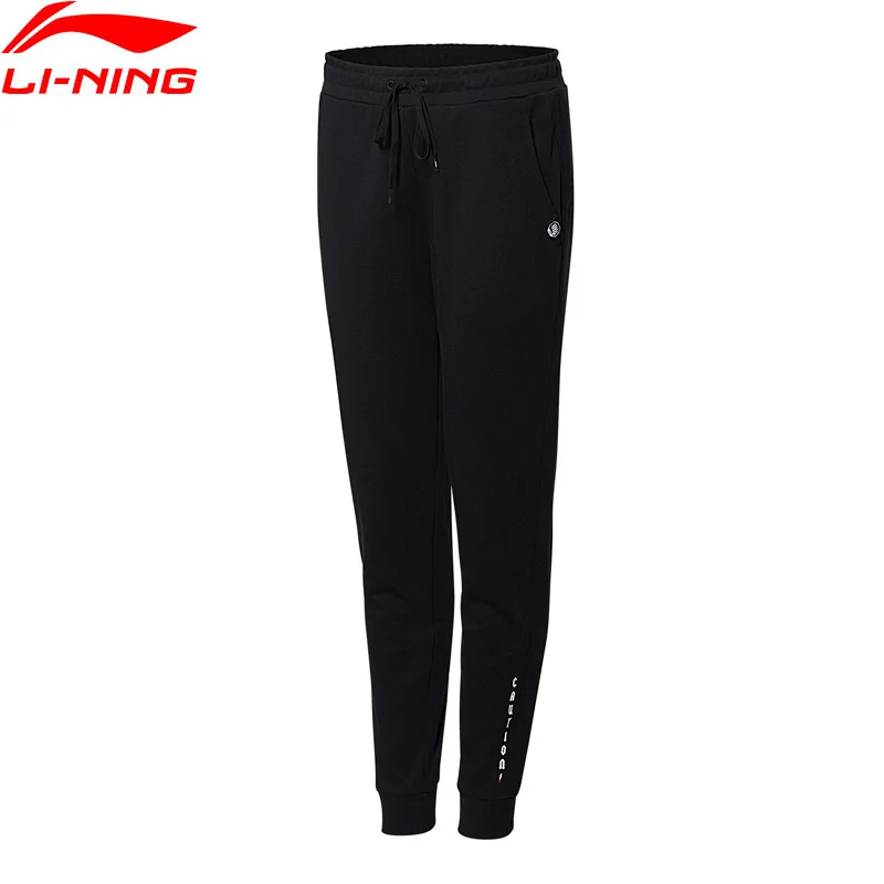 Женские спортивные штаны Li Ning баскетбольные из 88% хлопка с подкладкой полиэстера