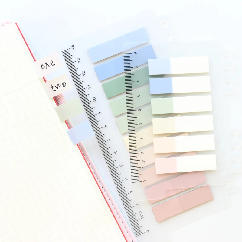 Симпатичные клейкие заметки Domikee с акварелью для спирали яркие самоклеящиеся