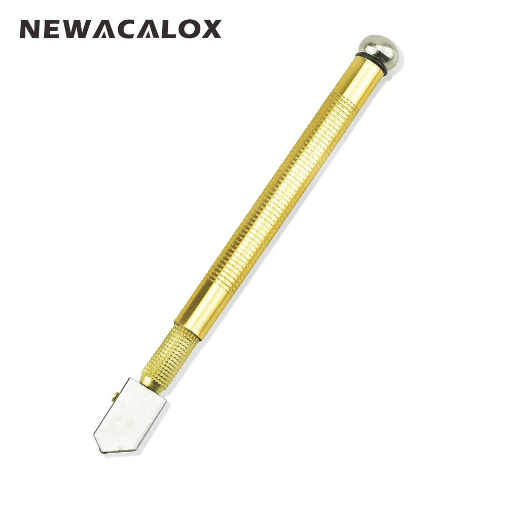NEWACALOX прочные алмазные противоскользящие металлические ручки стальное лезвие масляные стеклянные бутылки Резак Режущий инструмент Лучшая Акция наконечник