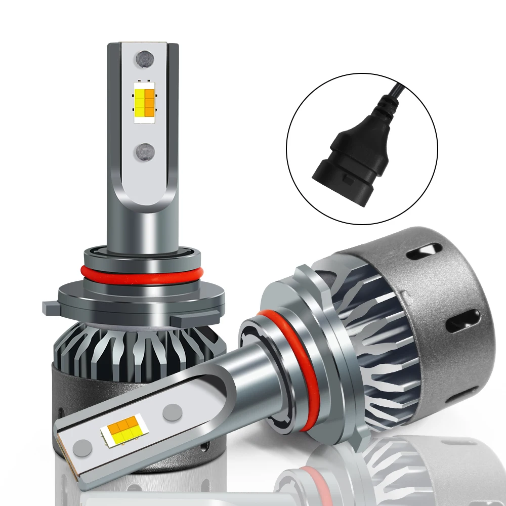 3 цвета F25C H4 светодиодный H7 H11 H1 9005 9006 9012 для автомобильных фар 12V светодиодный фары Противотуманные огни 3000k 4300k 6000K 10000LM