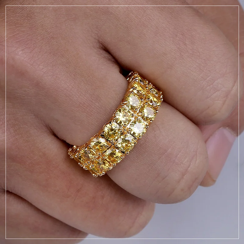 Рок Хип хоп кольца для мужчин и женщин Новое поступление AAA кубический циркон